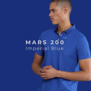 Mars Polo T-Shirt – Imperial Blue | Free Logo/Design Printing (DTF)