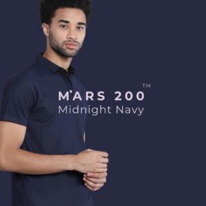 Mars Midnight Navy Polo T-Shirt – Performance MAX Technology