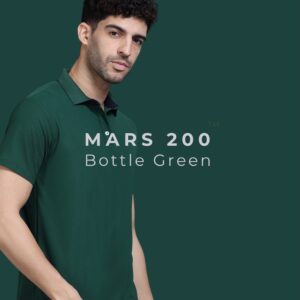 Mars Polo T-Shirt – Bottle Green | Free Logo/Design Printing (DTF)