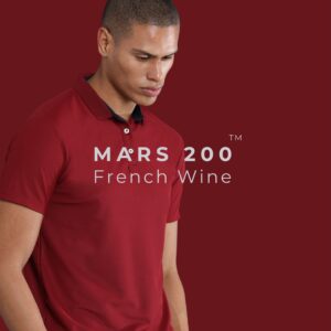 Mars Polo T-Shirt – French Wine | Free Logo/Design Printing (DTF)