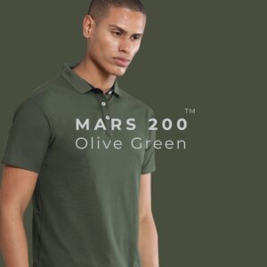 Mars Olive Green Polo T-Shirt – Performance Polyester with Free Corporate Logo Printing